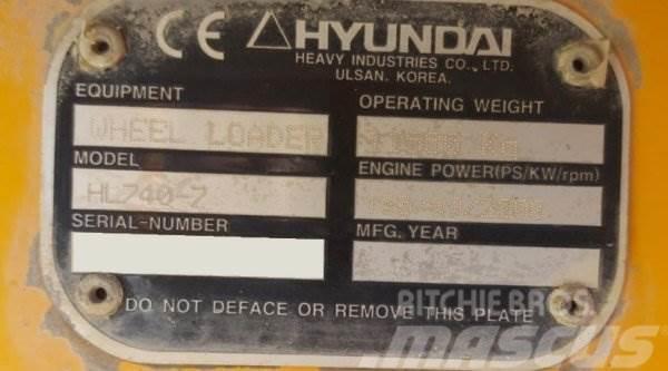 Hyundai HL 740-7 Rataslaadurid