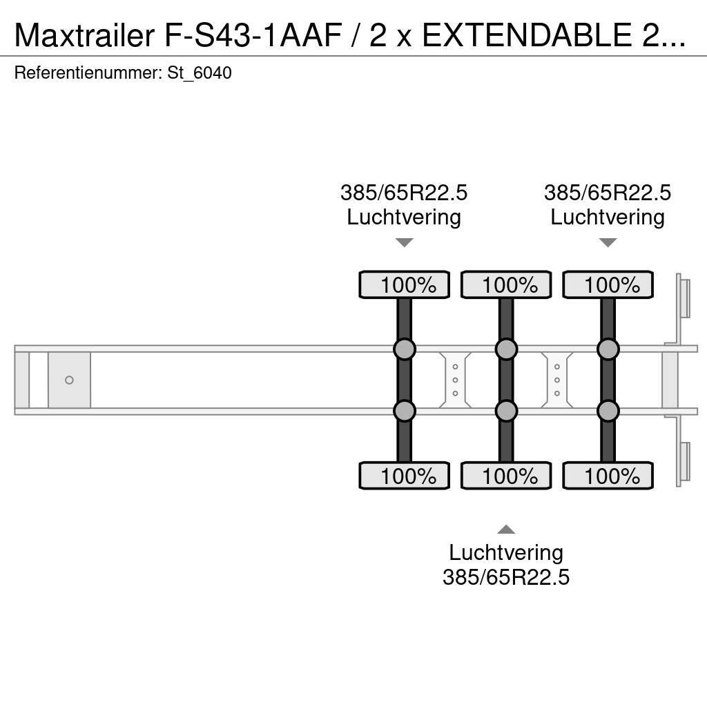 MAX Trailer F-S43-1AAF / 2 x EXTENDABLE 29.3 mtr / TE KOOP - T Muud poolhaagised
