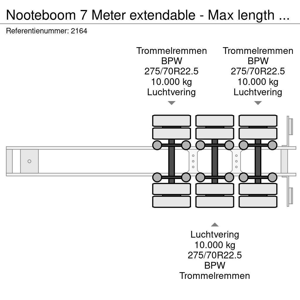 Nooteboom 7 Meter extendable - Max length 20 meter Madelpoolhaagised