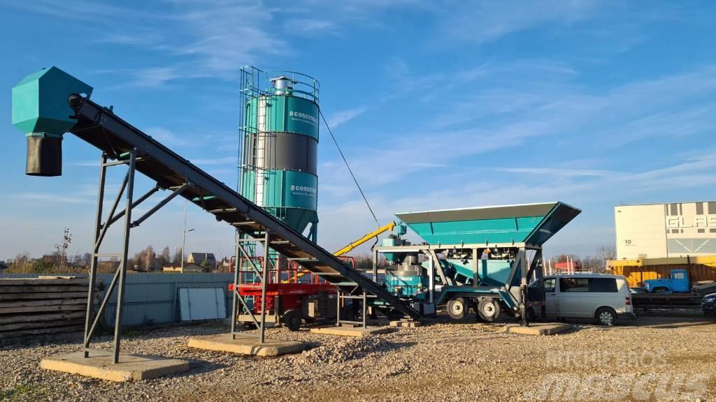 Constmach 45 M3/H Portable Concrete Batching Plant Betoonitehased