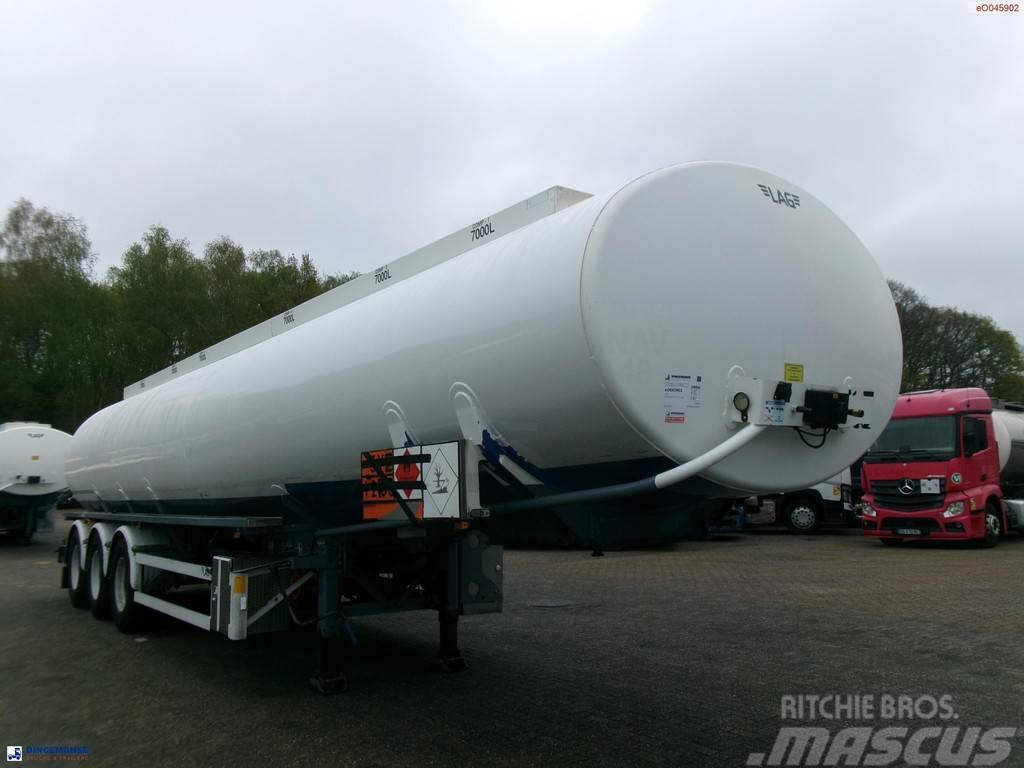 LAG Fuel tank alu 42 m3 / 6 comp + pump Tsistern poolhaagised