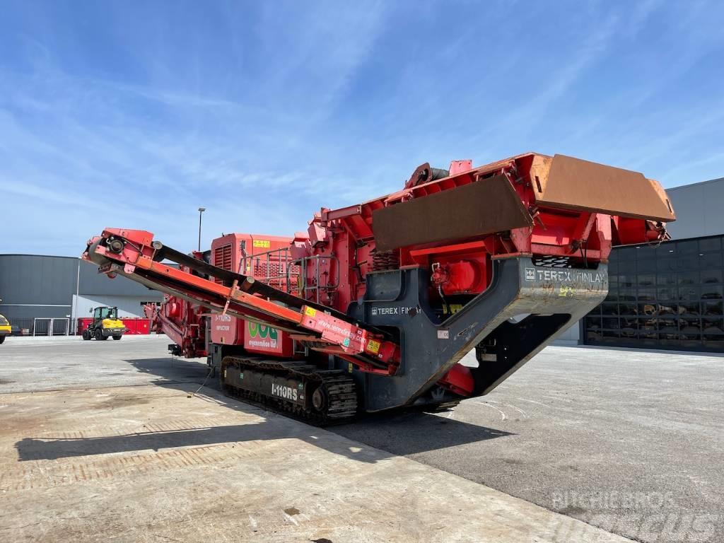 Terex Finlay I110RS Tracked Impact Crusher with screen deck Purustid
