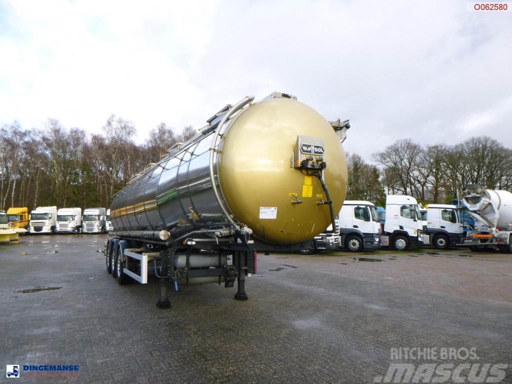 Van Hool Chemical tank inox 30 m3 / 1 comp ADR 12/03/2024 Tsistern poolhaagised