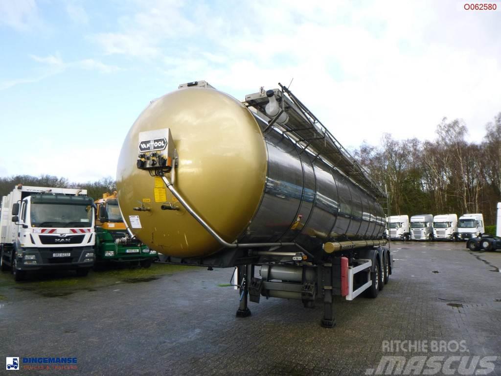 Van Hool Chemical tank inox 30 m3 / 1 comp ADR 12/03/2024 Tsistern poolhaagised