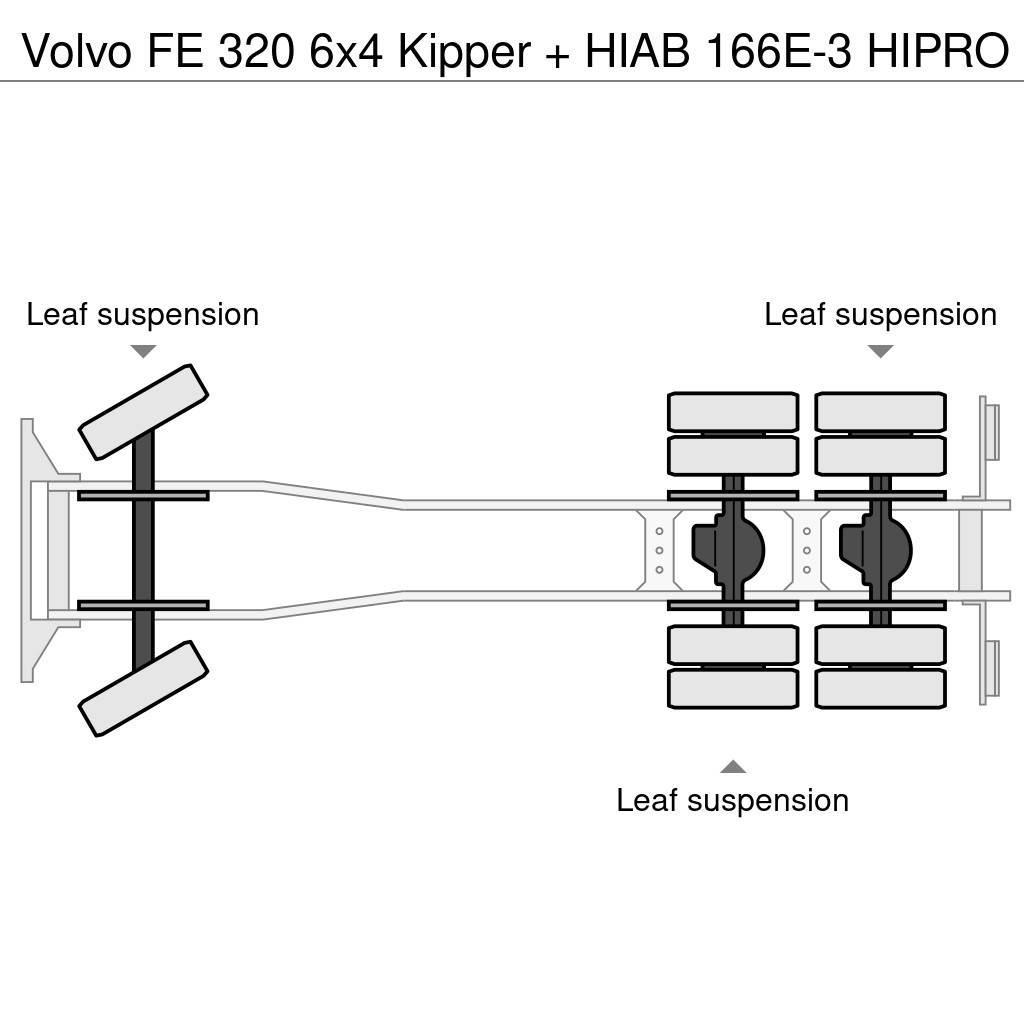 Volvo FE 320 6x4 Kipper + HIAB 166E-3 HIPRO Kallurid