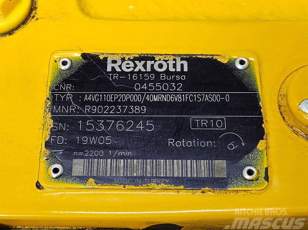 Rexroth A4VG110EP2DP000/40MR-Drive pump/Fahrpumpe/Rijpomp Hüdraulika