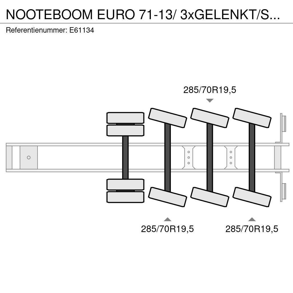 Nooteboom EURO 71-13/ 3xGELENKT/STEERING/DIR. Raskeveo poolhaagised