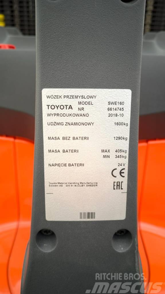 Toyota SWE160 Järelkäidavad virnastajad