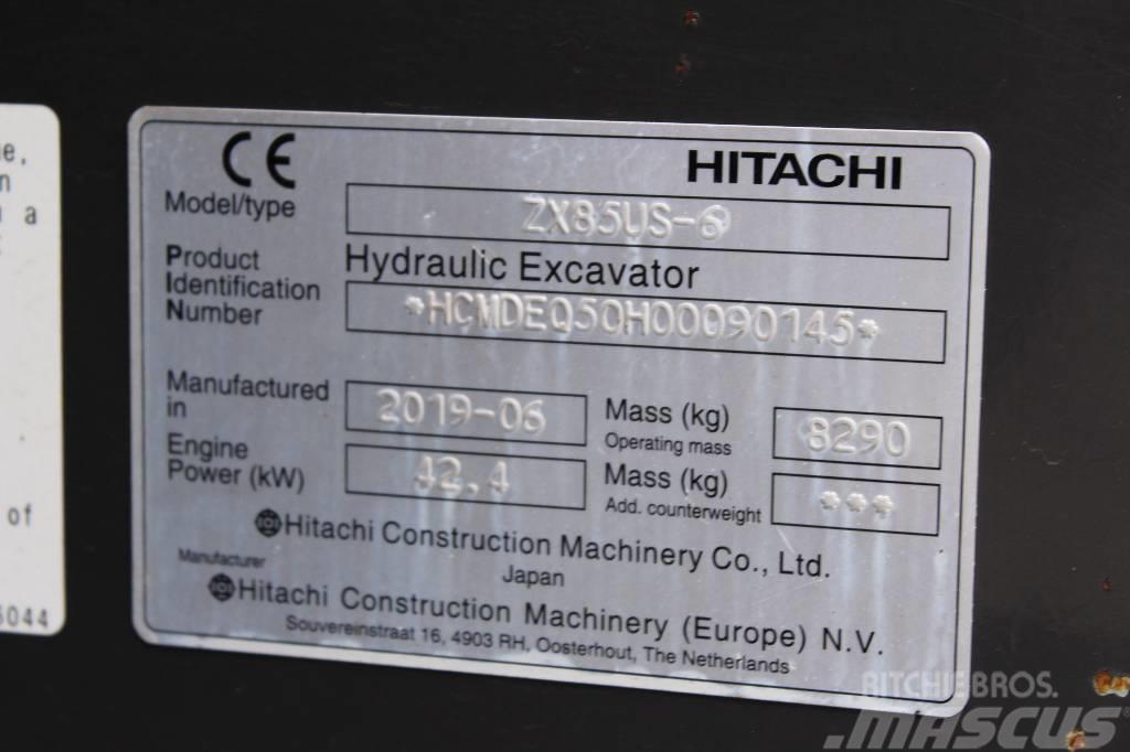 Hitachi ZX 85 US-6 / Uusi Engcon, Rasvari, Huollettu! Väikeekskavaatorid 7t-12t