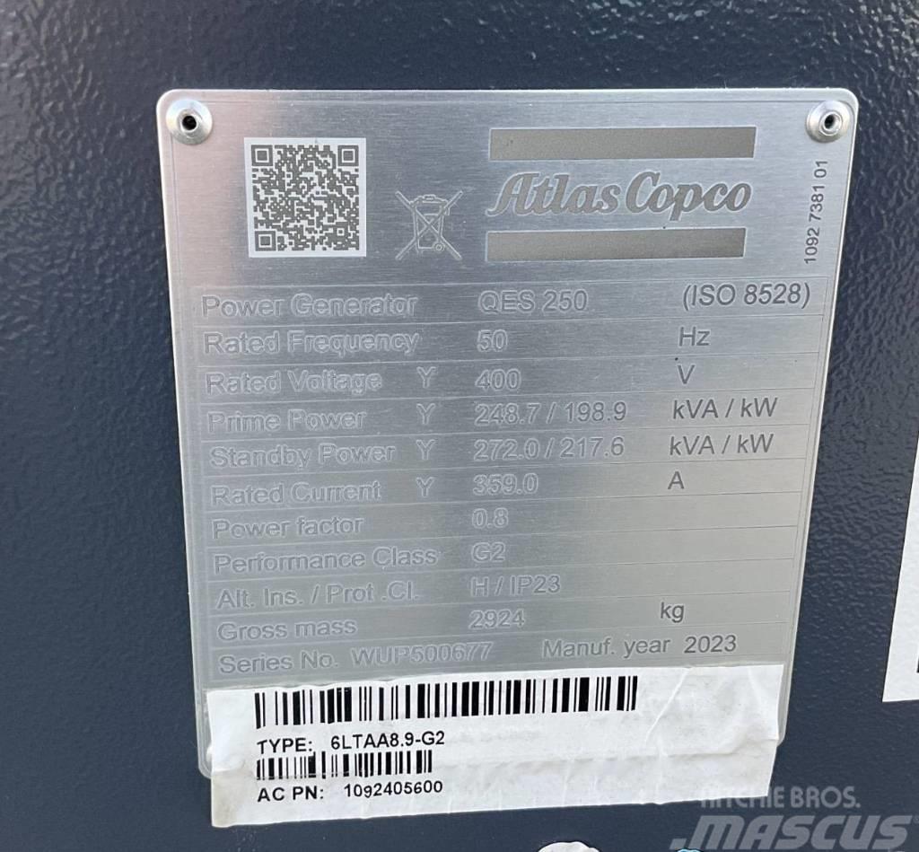 Atlas Copco QES 250 Super Silent Nowy Unused Diiselgeneraatorid