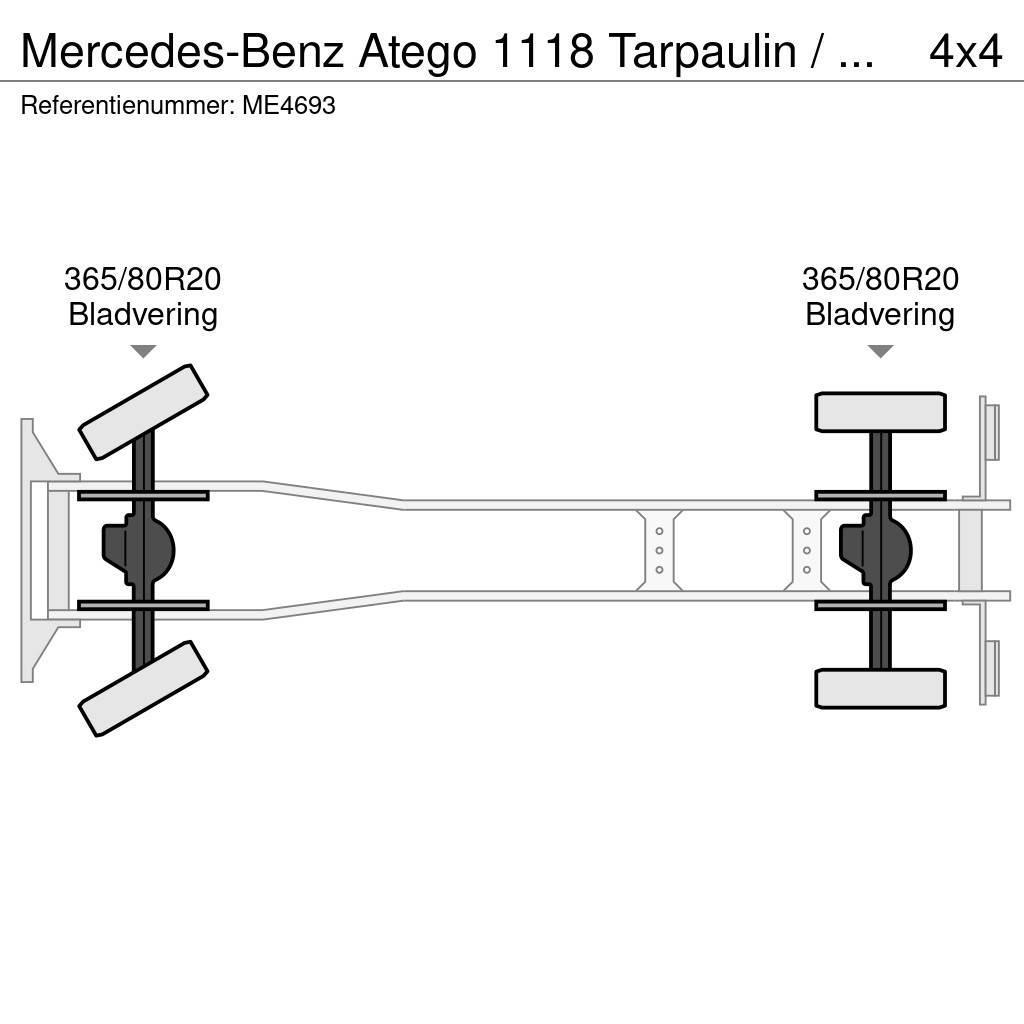 Mercedes-Benz Atego 1118 Tarpaulin / Canvas Box Truck Tuletõrjeautod