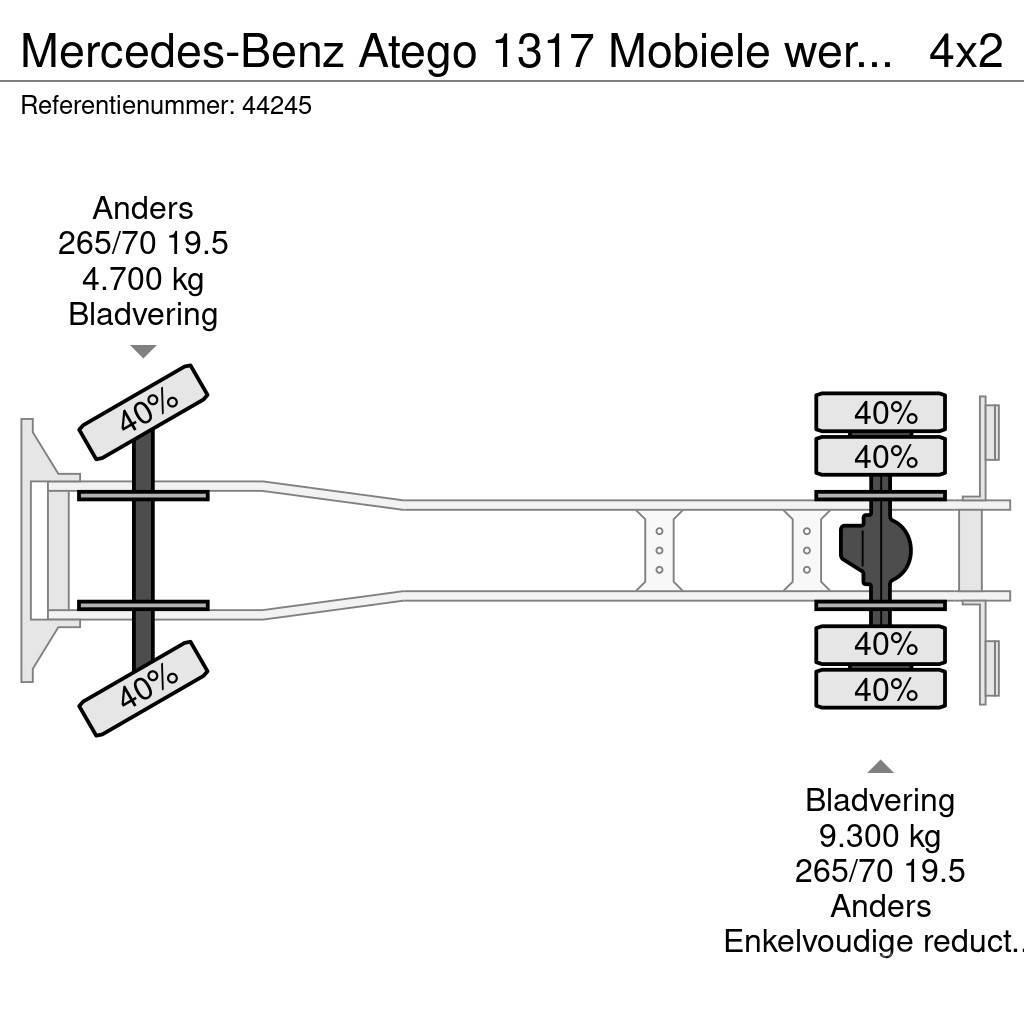 Mercedes-Benz Atego 1317 Mobiele werkplaats + ROM zuigtank Maastikutõstukid