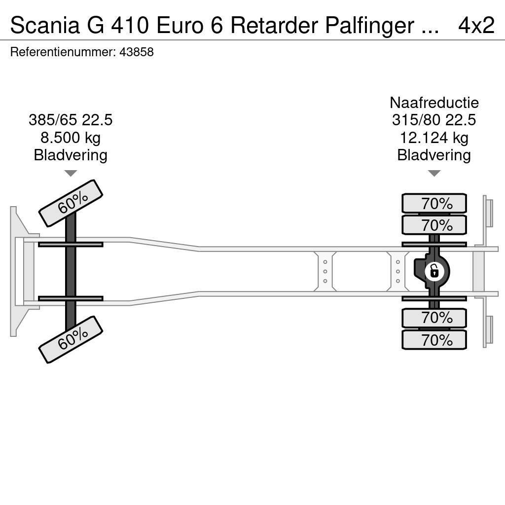 Scania G 410 Euro 6 Retarder Palfinger 15 Ton haakarmsyst Konksliftveokid