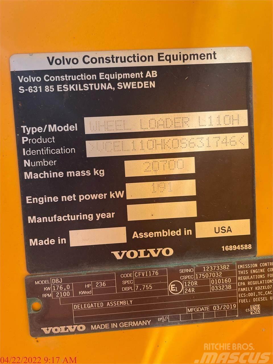 Volvo L110H Rataslaadurid