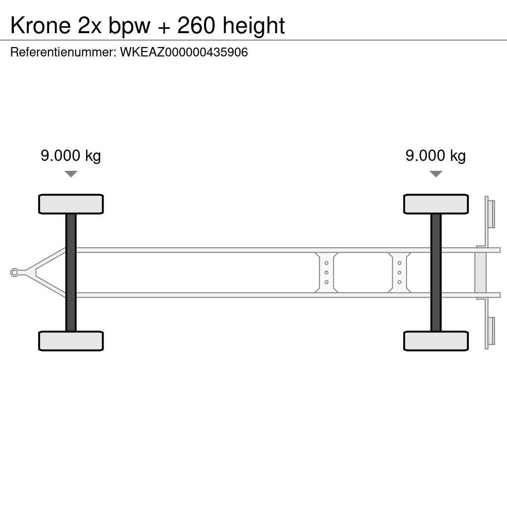 Krone 2x bpw + 260 height Tenthaagised