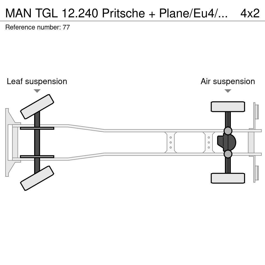 MAN TGL 12.240 Pritsche + Plane/Eu4/LBW Tentautod
