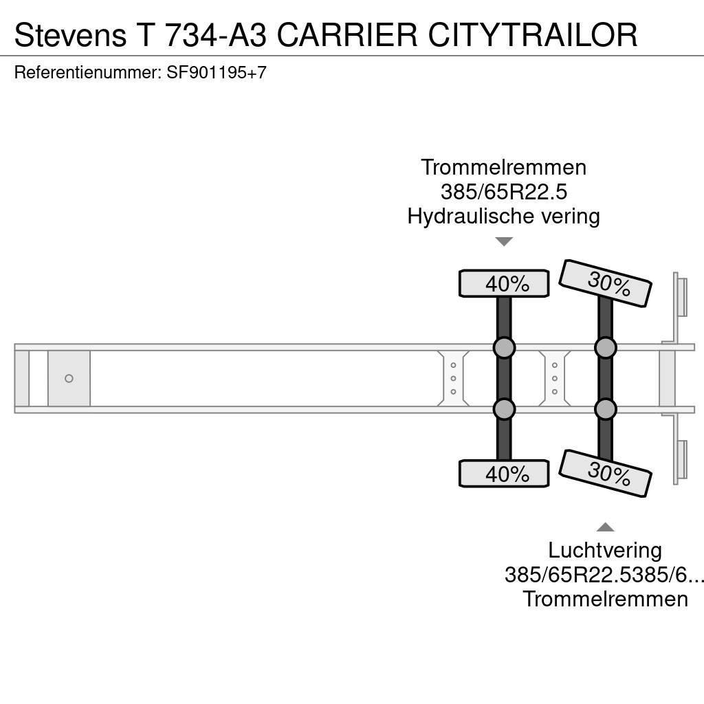 Stevens T 734-A3 CARRIER CITYTRAILOR Külmikpoolhaagised