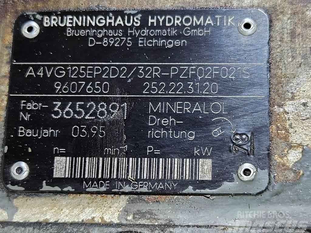 Brueninghaus Hydromatik A4VG125EP2D2/32R-Drive pump/Fahrpumpe/Rijpomp Hüdraulika