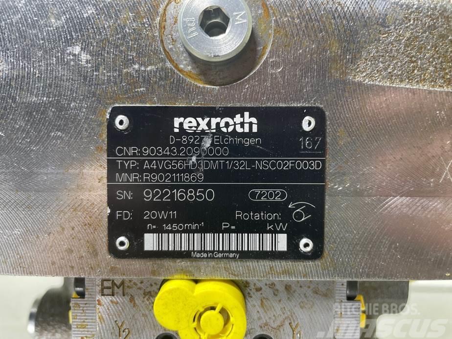 Rexroth A4VG56HD3DMT1/32L-R902111869-Drive pump/Fahrpumpe Hüdraulika