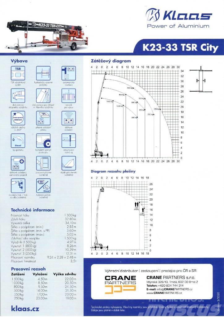 Klaas K 23-33 RS City Tornkraanad
