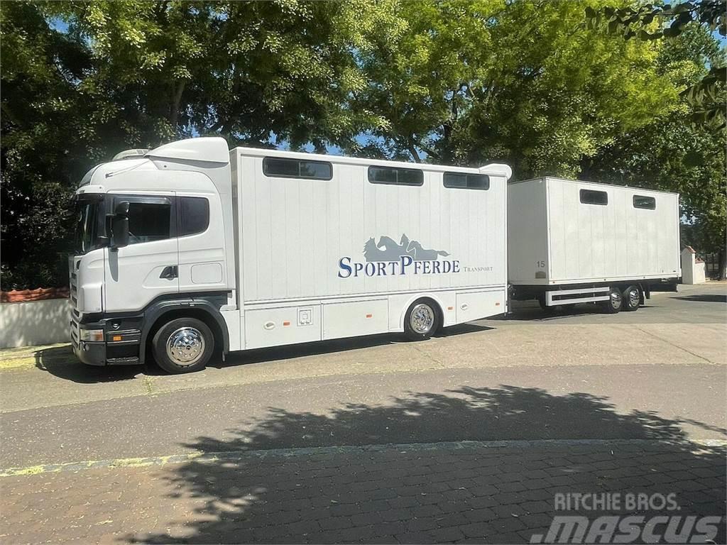 SCANIA R310 mit Spier Hänger 15 Pferde Loomaveokid