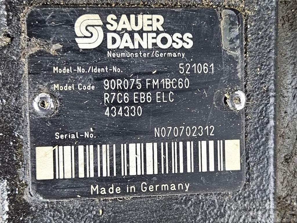 Sauer Danfoss 90R075FM1BC60R7C6-Drive pump/Fahrpumpe/Rijpomp Hüdraulika