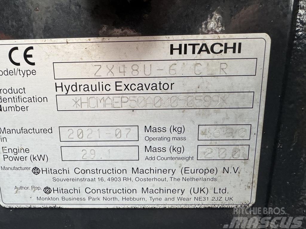 Hitachi zx48U-6 Miniekskavaatorid < 7 t