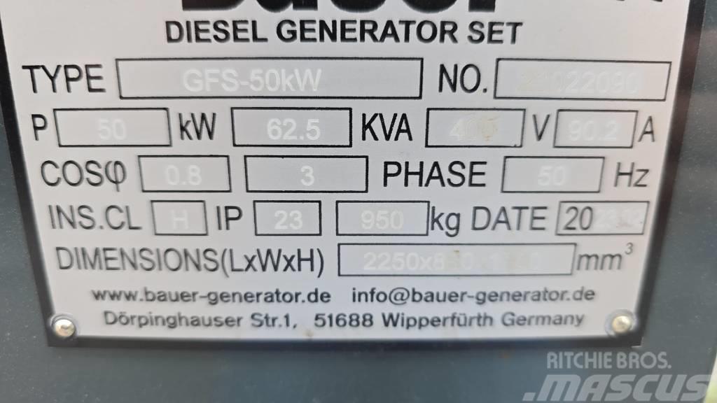 Bauer GFS-50KW Diiselgeneraatorid