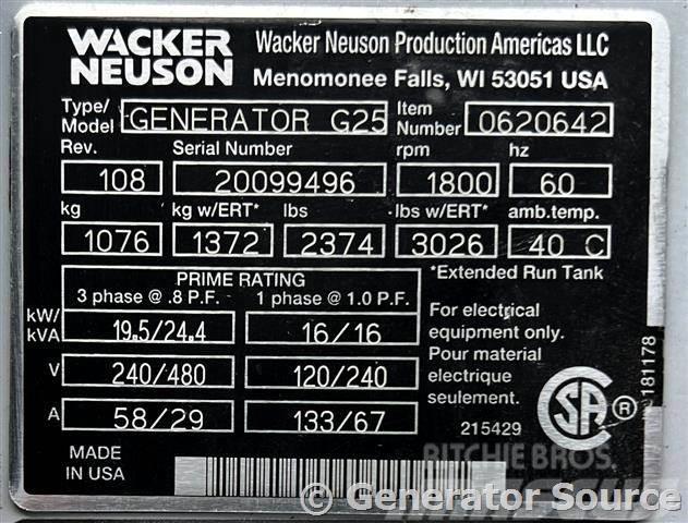 Wacker 20 kW - FOR RENT Diiselgeneraatorid