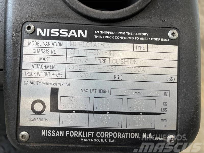 Nissan MCPL01A18LV Kahveltõstukid - muud