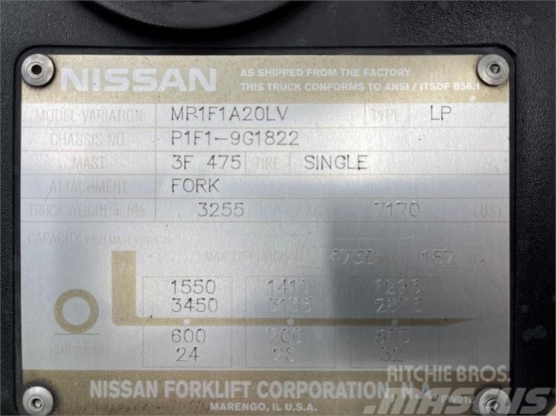 Nissan MP1F1A20LV Kahveltõstukid - muud