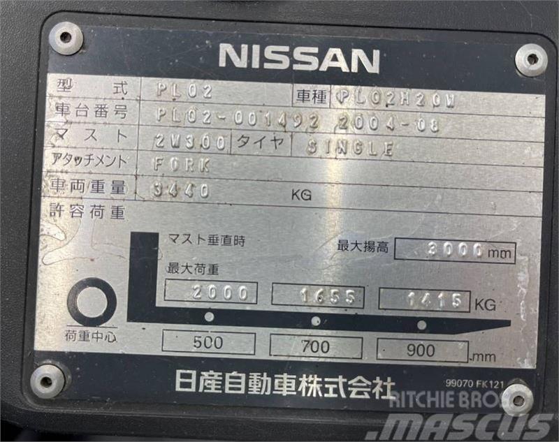 Nissan PL02M20W Kahveltõstukid - muud
