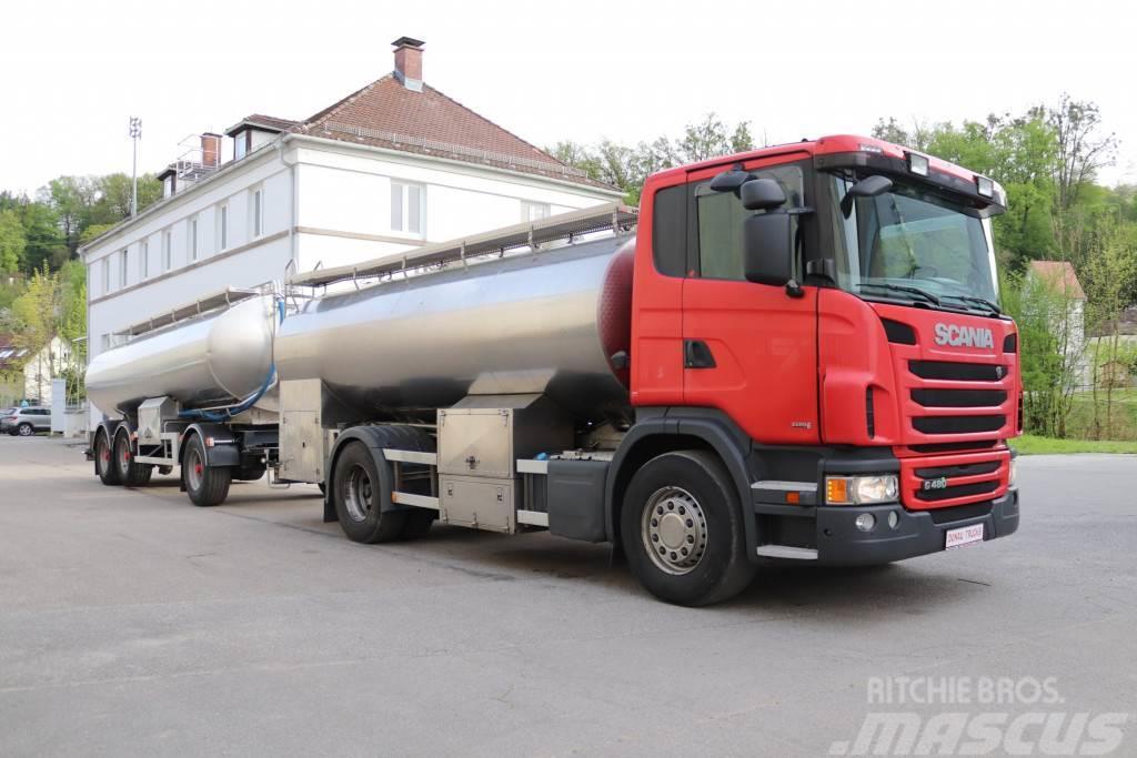 Scania G480 Milchtank isoliert Lkw + Anhänger Tsisternveokid