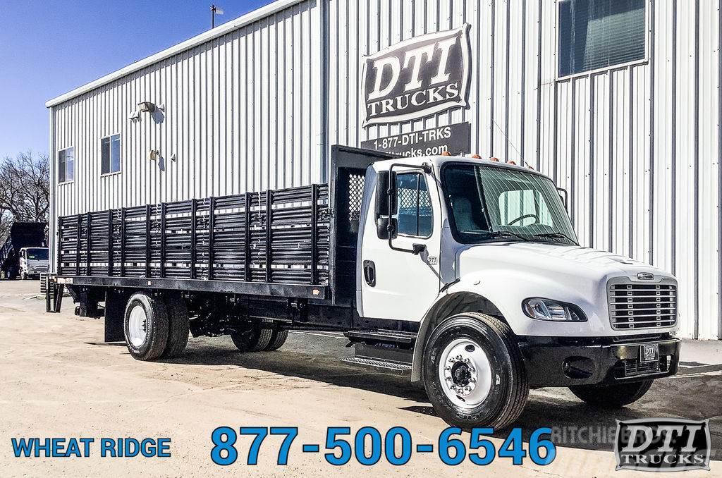 Freightliner M2-106 Flatbed Truck, Diesel, Auto, Liftgate Madelautod