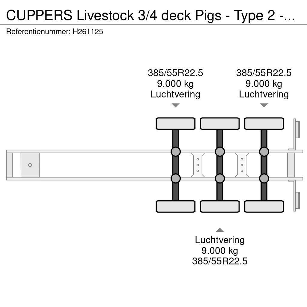  CUPPERS Livestock 3/4 deck Pigs  - Type 2 - Water Loomaveo poolhaagised