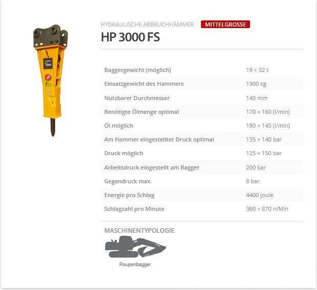 Indeco HP 3000 FS Hüdrohaamrid