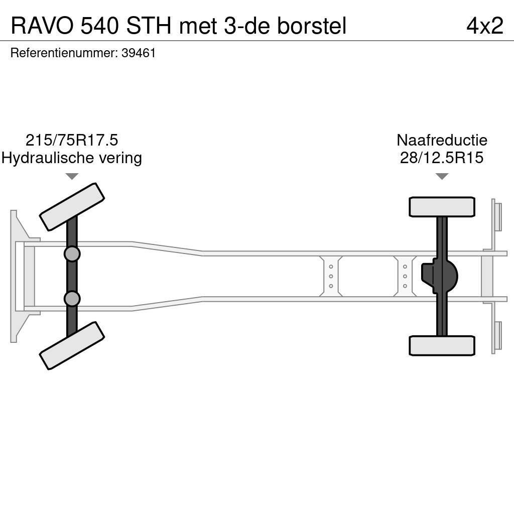 Ravo 540 STH met 3-de borstel Tänavapuhastusveokid