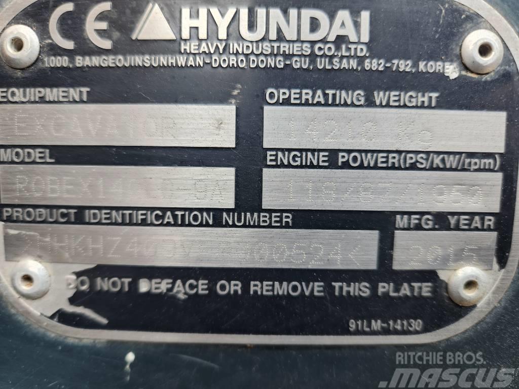 Hyundai 140LC-9A Roomikekskavaatorid