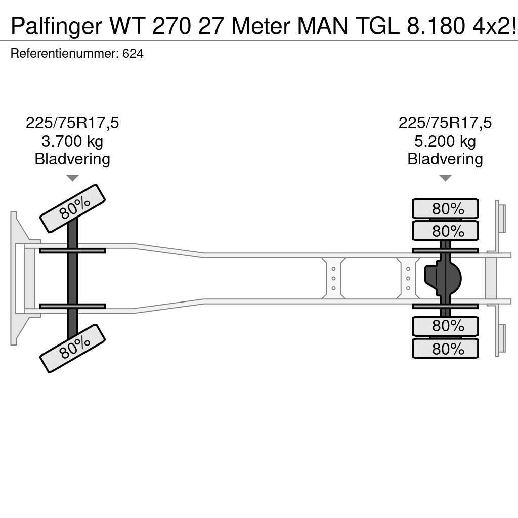 Palfinger WT 270 27 Meter MAN TGL 8.180 4x2! Auto korvtõstukid