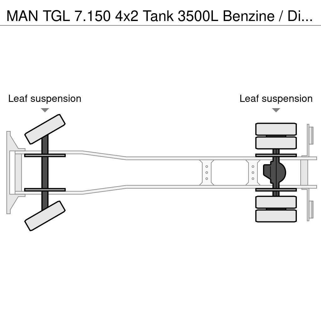 MAN TGL 7.150 4x2 Tank 3500L Benzine / Diesel Tsisternveokid