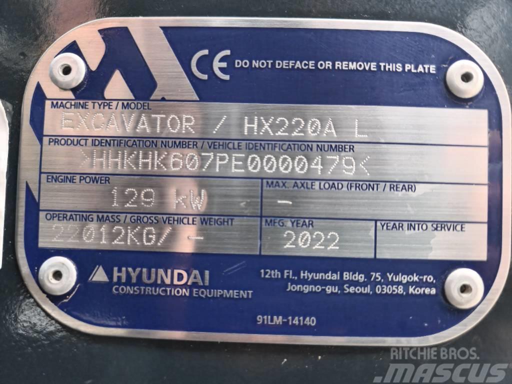 Hyundai HX 220AL Roomikekskavaatorid
