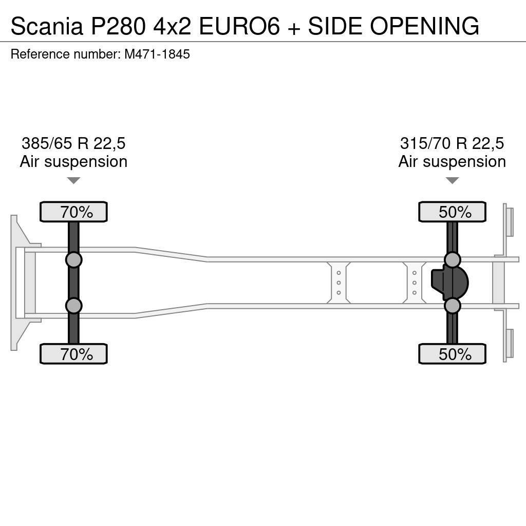 Scania P280 4x2 EURO6 + SIDE OPENING Furgoonautod