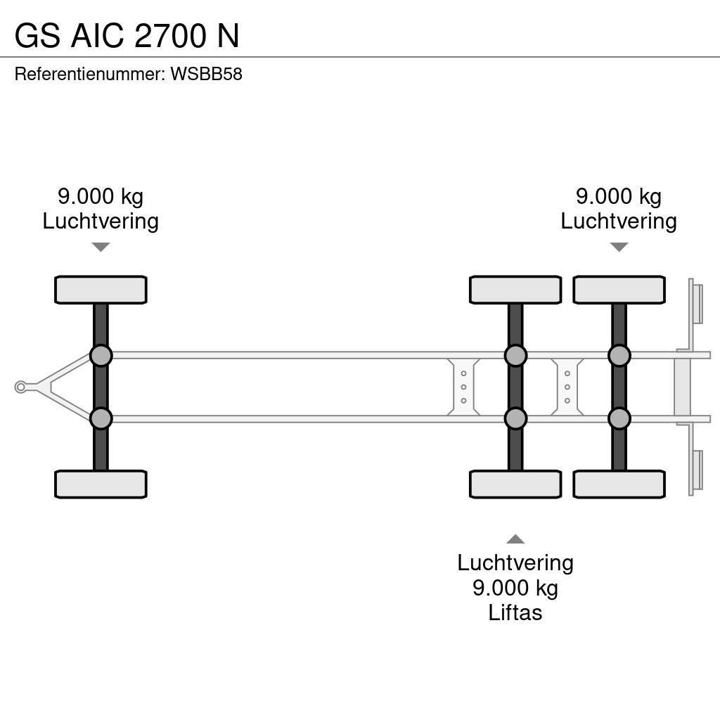 GS AIC 2700 N Konteinerveohaagised