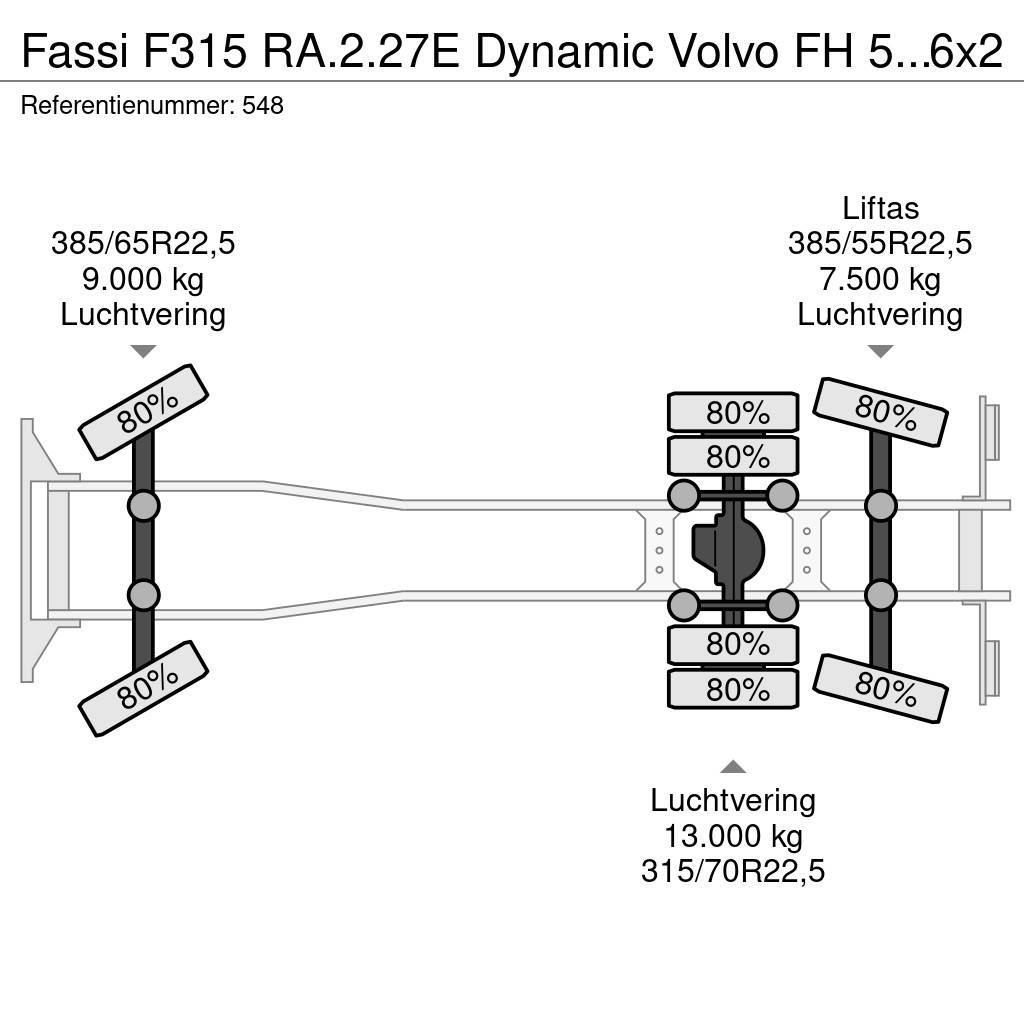 Fassi F315 RA.2.27E Dynamic Volvo FH 500 6x2 Euro 6! Maastikutõstukid