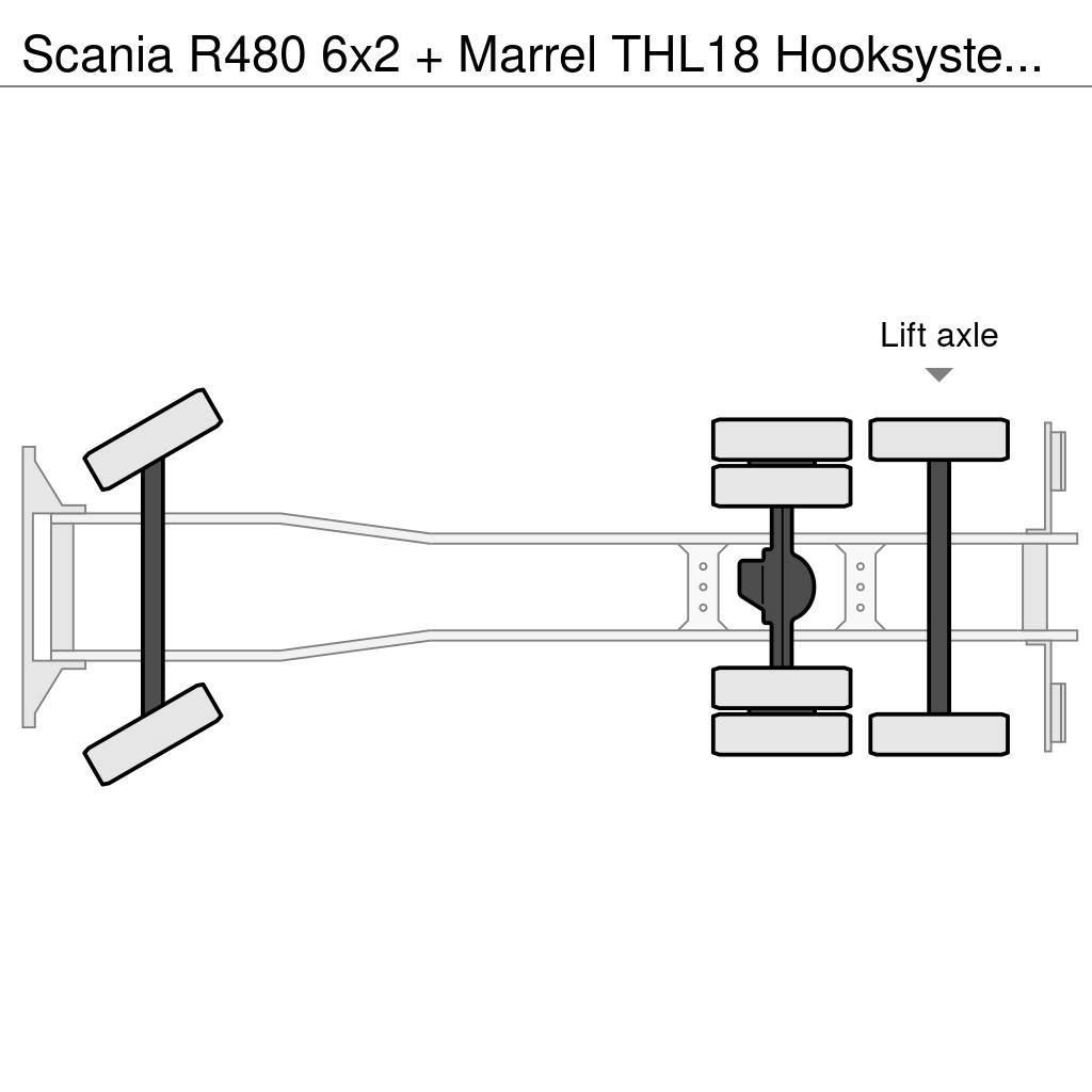 Scania R480 6x2 + Marrel THL18 Hooksystem (euro 5) Konksliftveokid