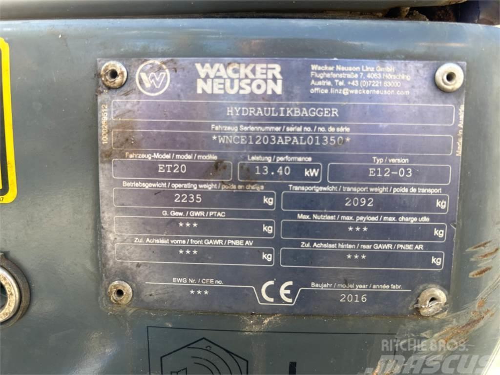 Wacker Neuson ET20 VDS Miniekskavaatorid < 7 t