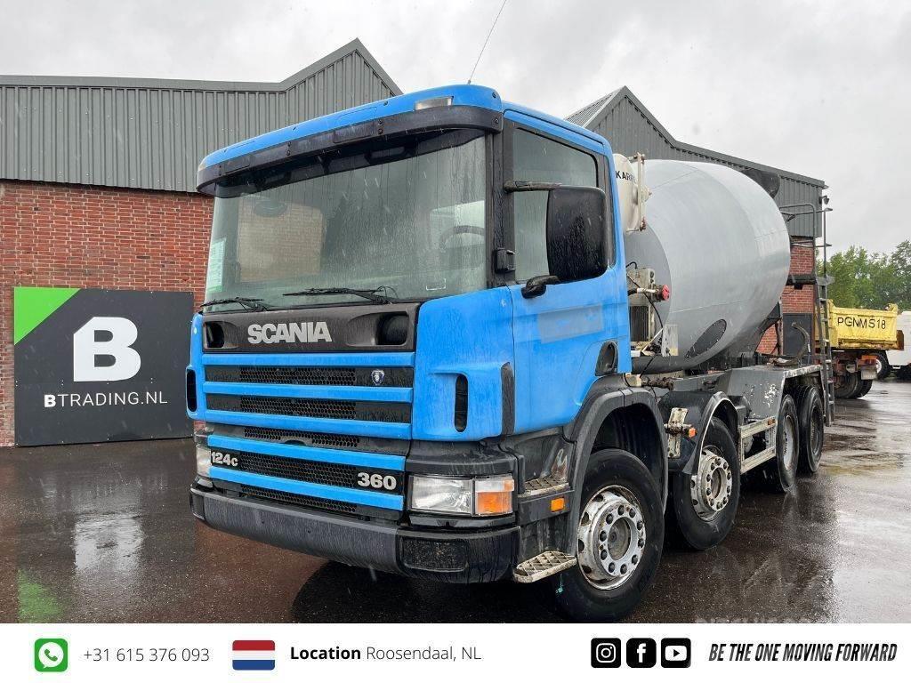 Scania P124-360 8x4 Concrete mixer 9m3 - Full steel - Big Betooniveokid