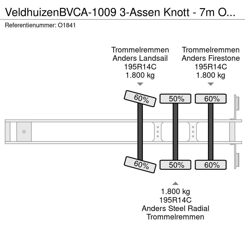 Veldhuizen BVCA-1009 3-Assen Knott - 7m Open Laadbak - Gegalv Madelpoolhaagised