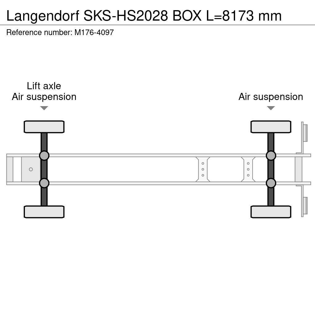 Langendorf SKS-HS2028 BOX L=8173 mm Kallur-poolhaagised