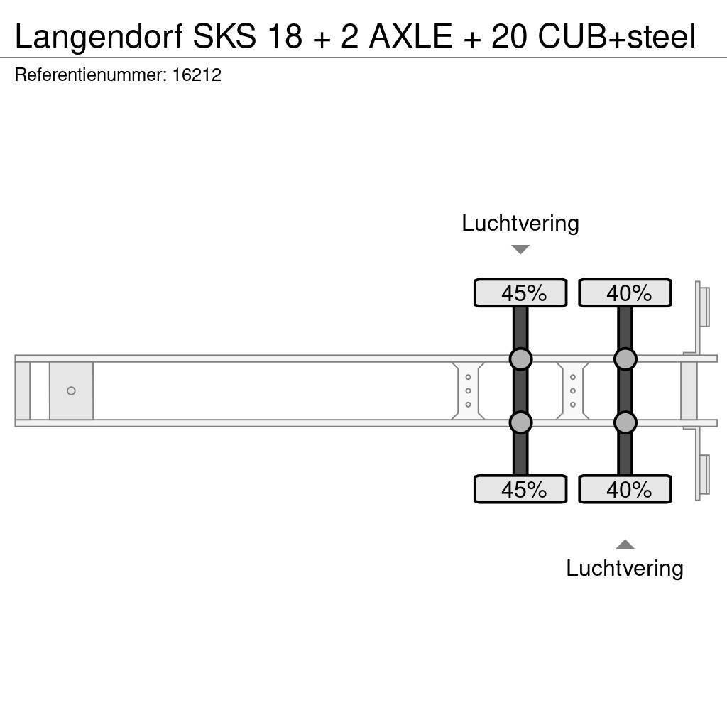 Langendorf SKS 18 + 2 AXLE + 20 CUB+steel Kallur-poolhaagised